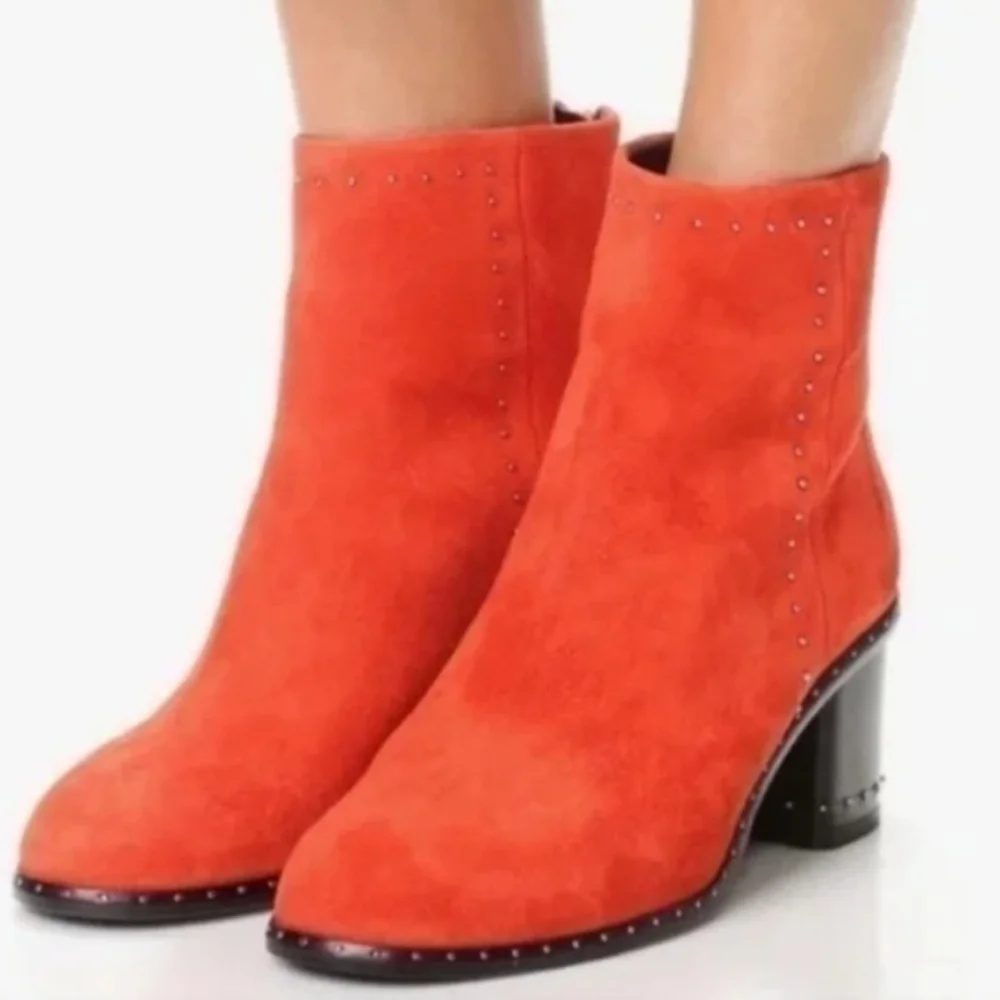 Rag & Bone Willow Stud Chunky Heel Ankle Bootie